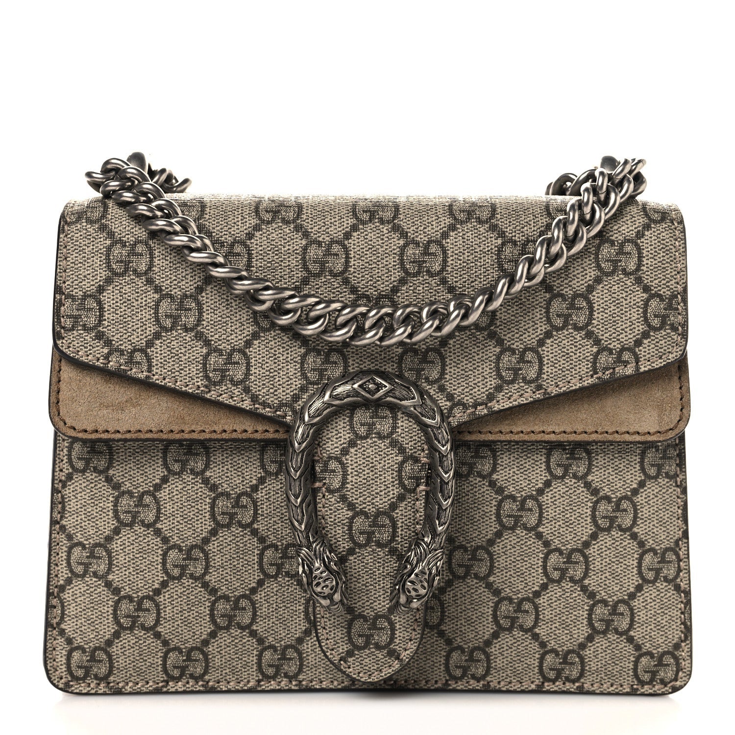 GG Supreme Monogram Mini Dionysus Shoulder Bag Taupe