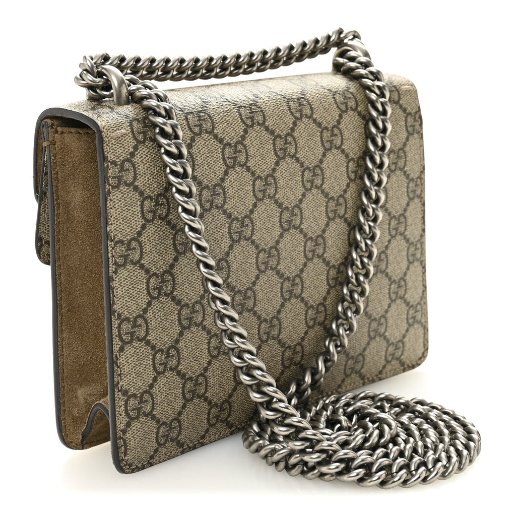 GG Supreme Monogram Mini Dionysus Shoulder Bag Taupe