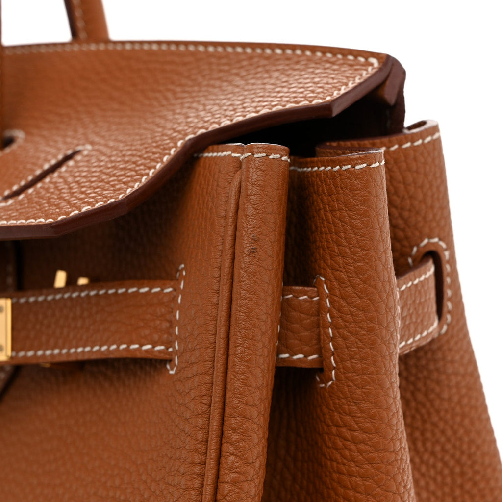 Taurillon Clemence Birkin 35 Gold