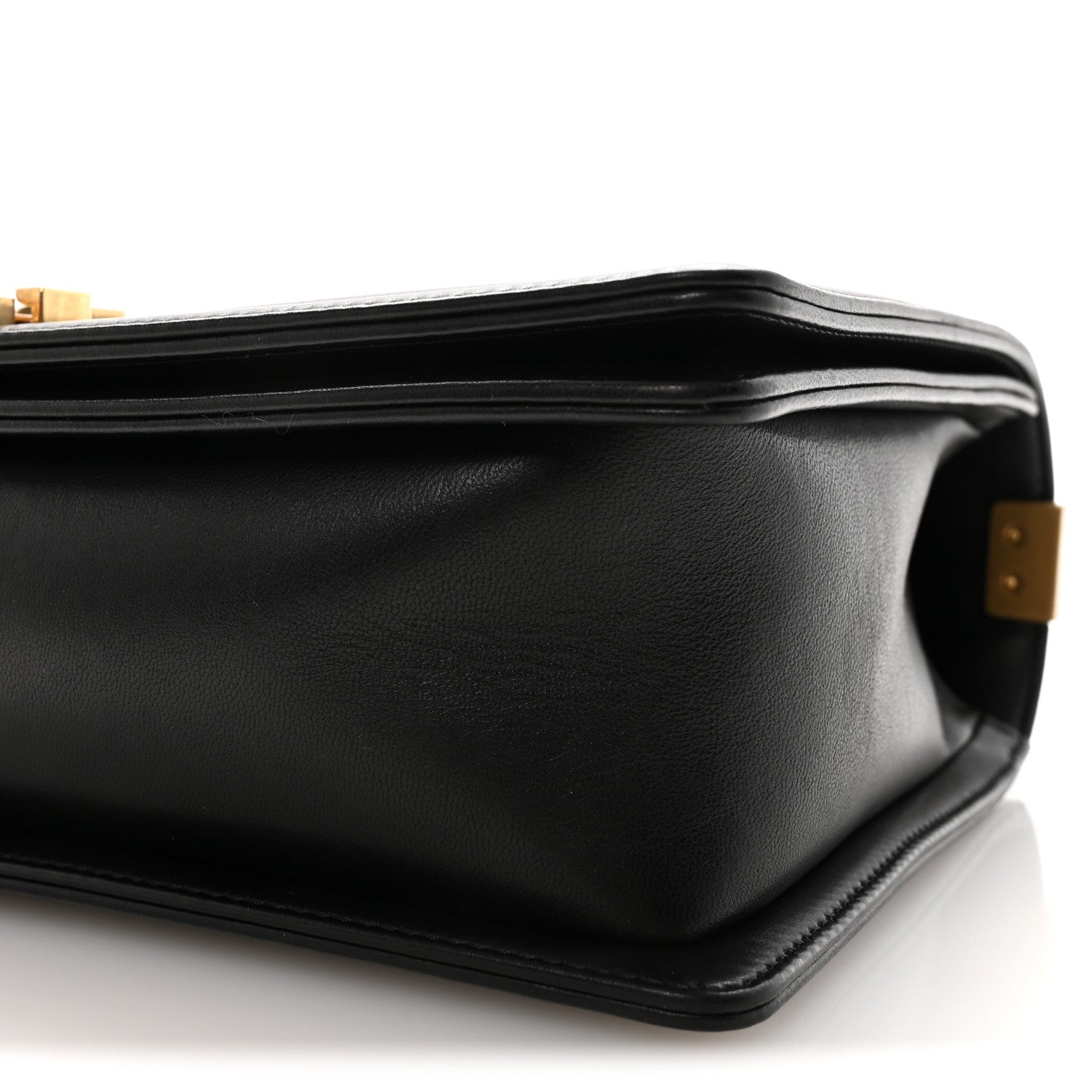 Lambskin Quilted New Medium Boy Flap Black