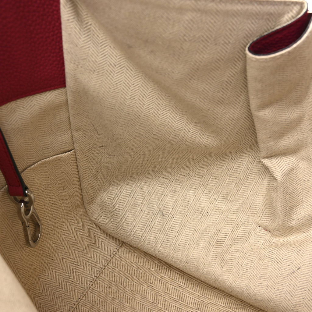 Grained Calfskin Small Hammock Shoulder Bag Raspberry