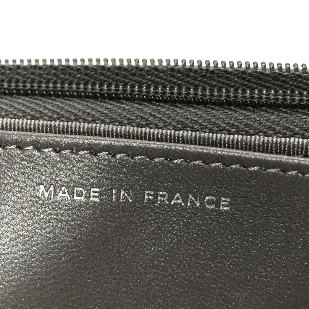Lambskin Crystal Quilted Wallet On Chain WOC Grey