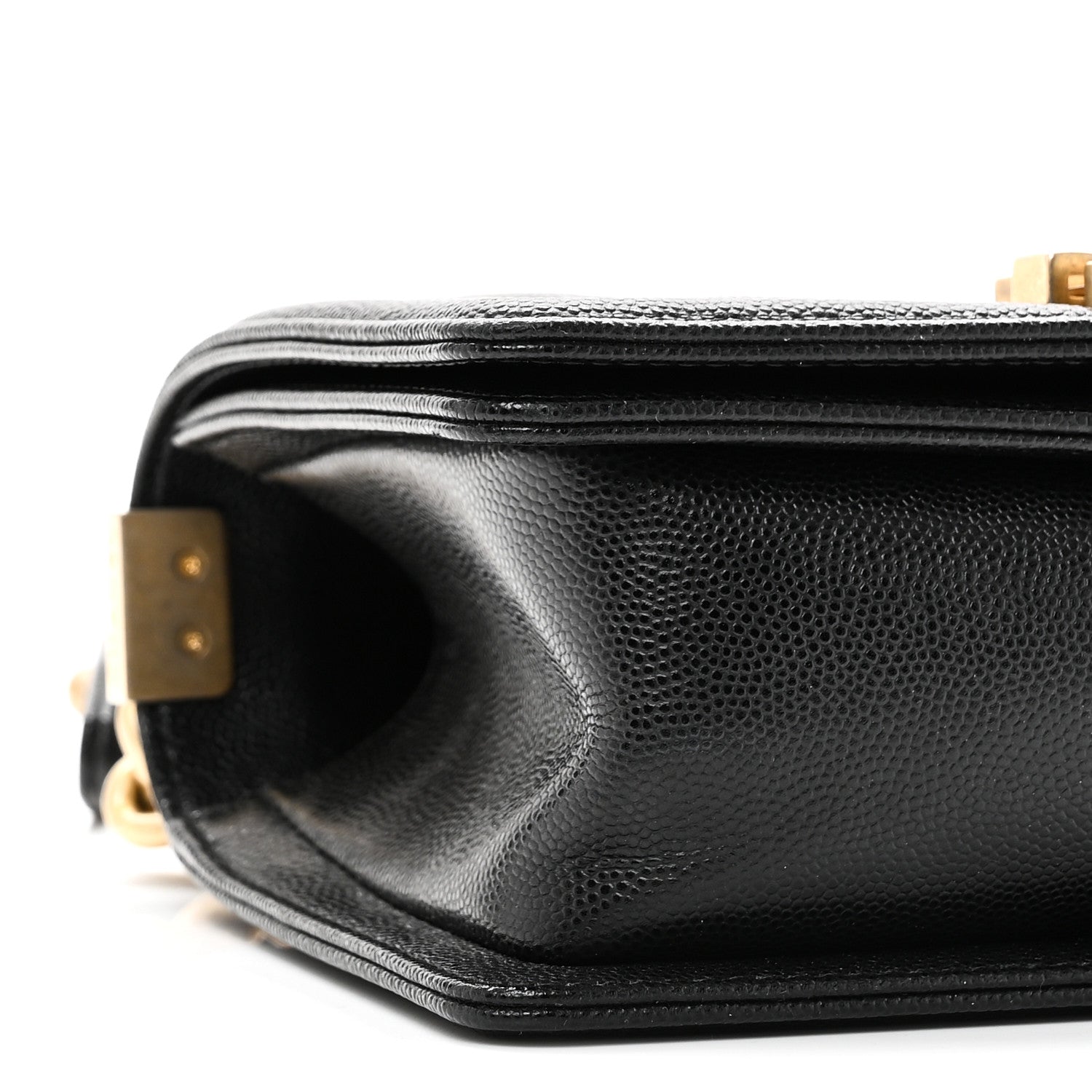 Caviar Quilted Small Boy Flap Black