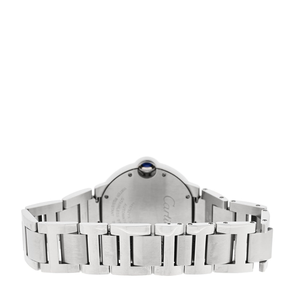 Stainless Steel Diamond Bezel 36mm Ballon Bleu De Cartier Automatic Watch