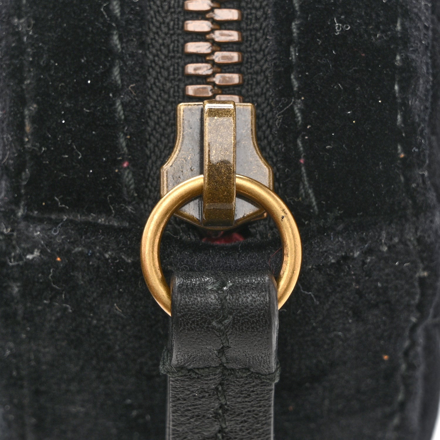 Velvet Matelasse GG Marmont Belt Bag 75 30 Black