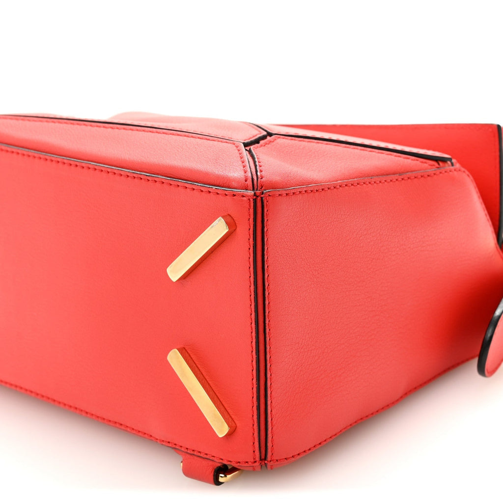 Calfskin Small Puzzle Bag Scarlet