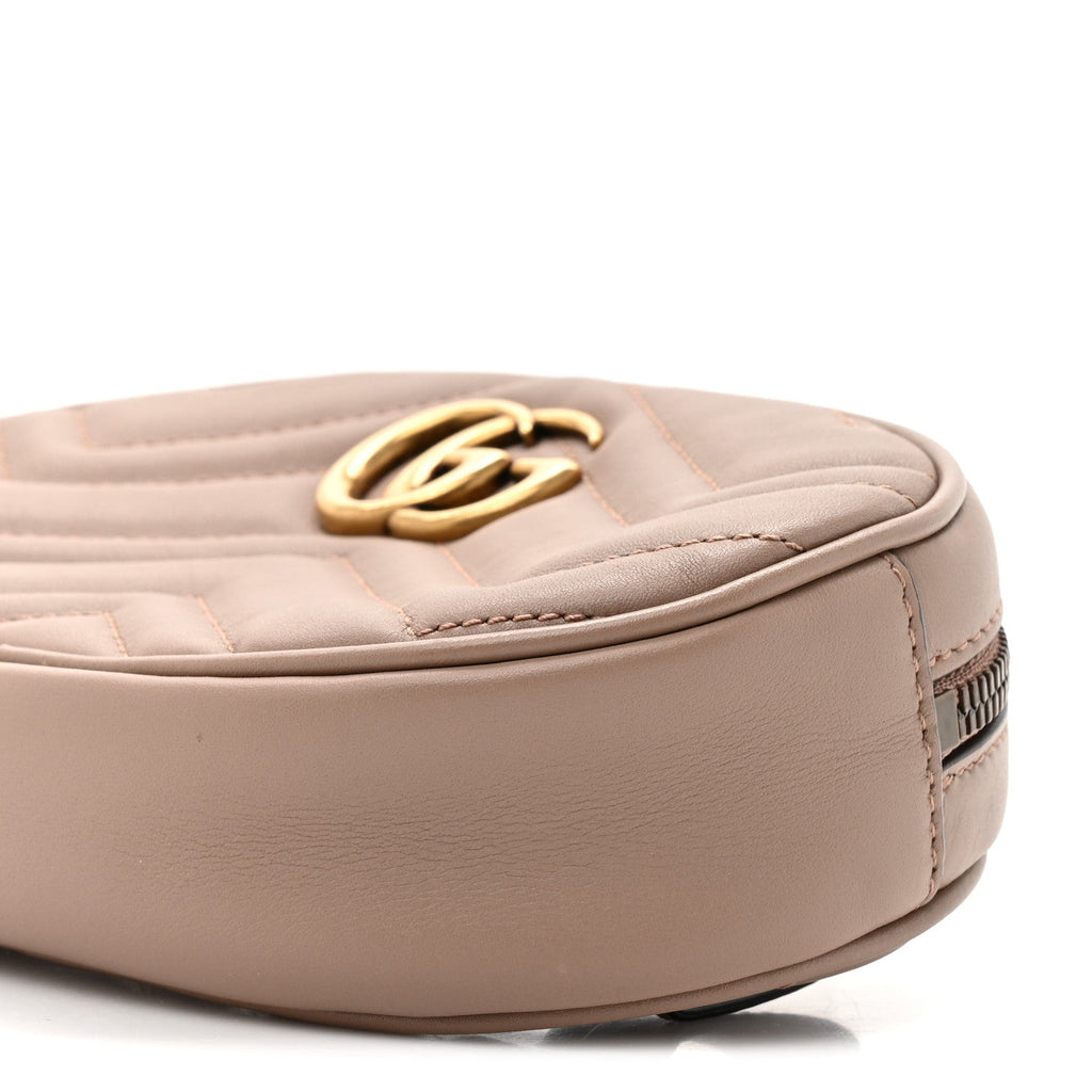 Calfskin Matelasse GG Marmont Belt Bag 75 30 Porcelain Rose