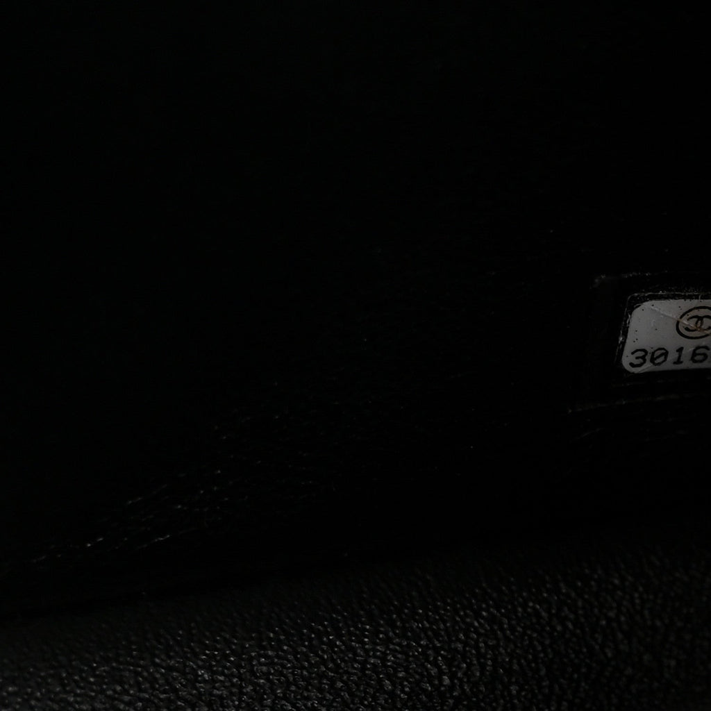 Lambskin Quilted Mini Rectangular Flap Black