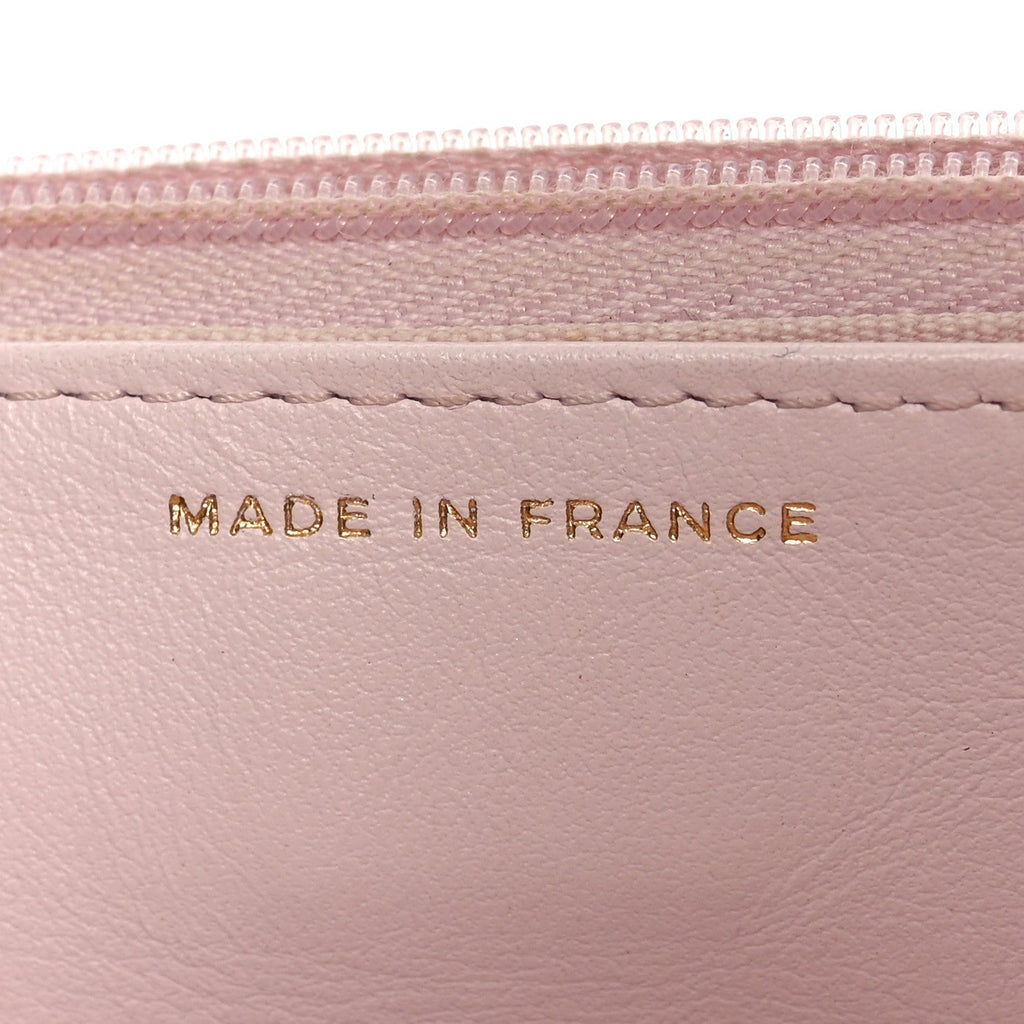 Caviar Quilted Wallet on Chain WOC Light Pink