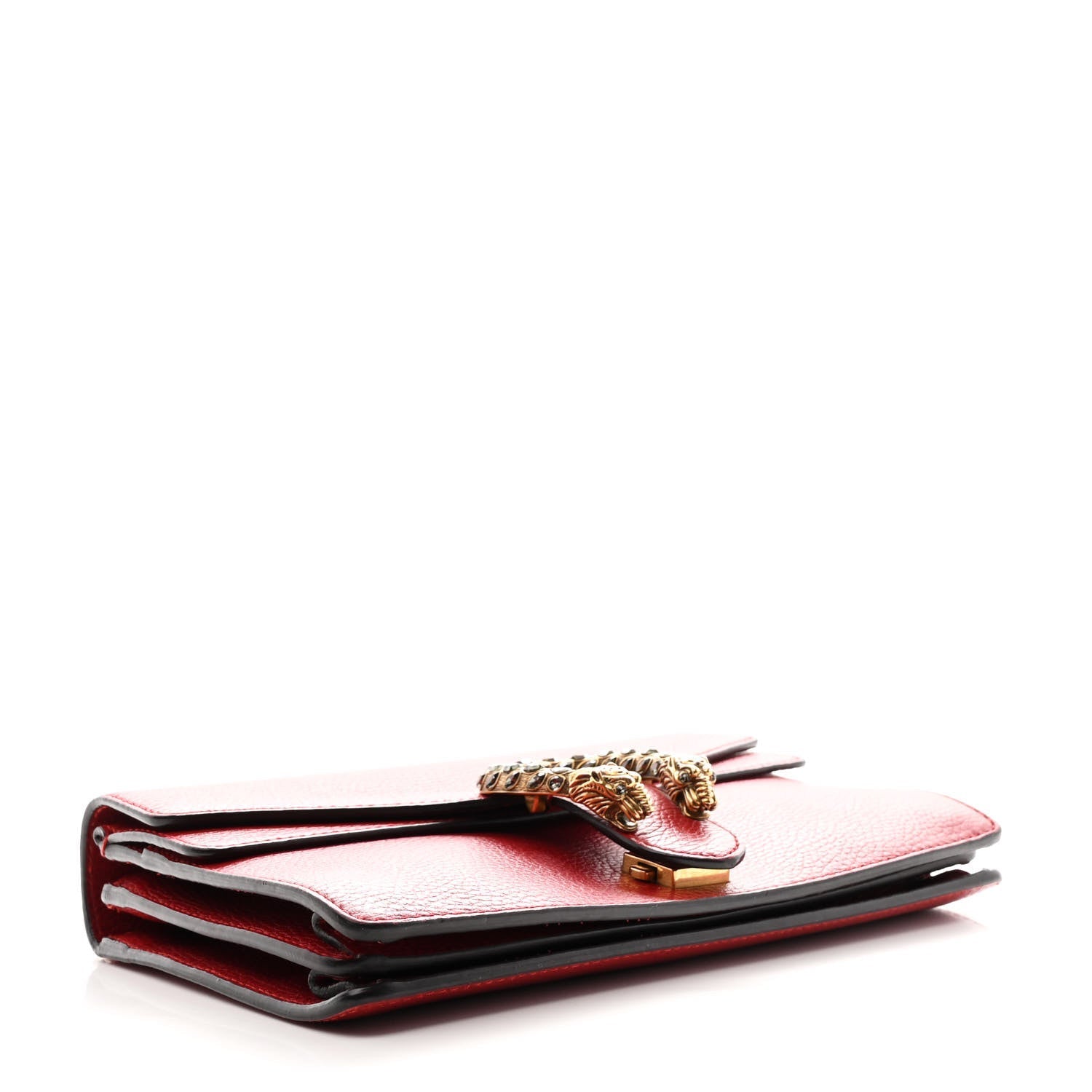 Dollar Calfskin Swarovski Crystal Small Dionysus Shoulder Bag Hibiscus Red