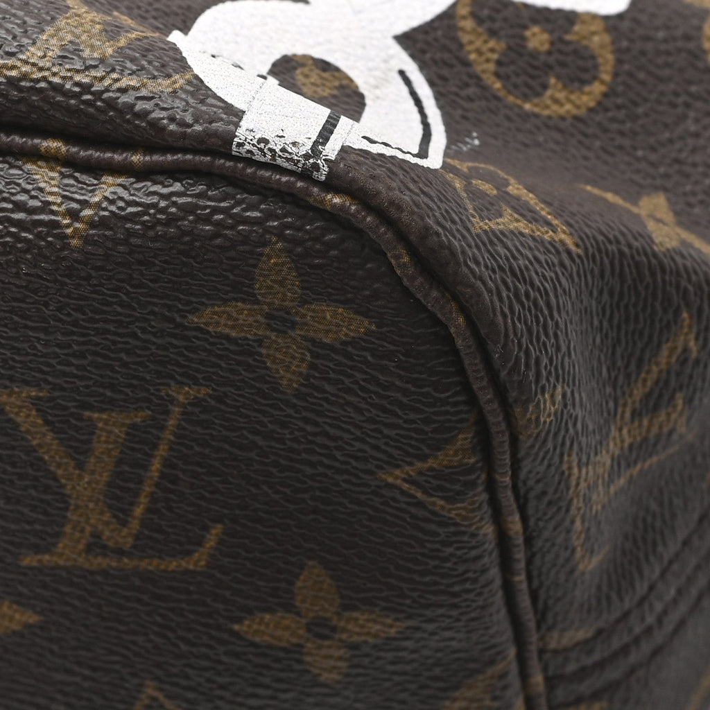 Monogram Bay Neverfull MM Rose Ballerine Poppy