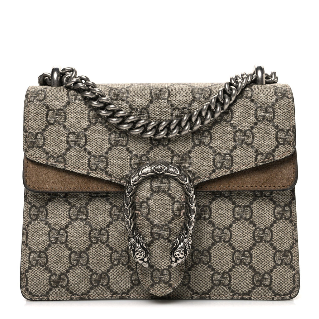 GG Supreme Monogram Mini Dionysus Shoulder Bag Taupe
