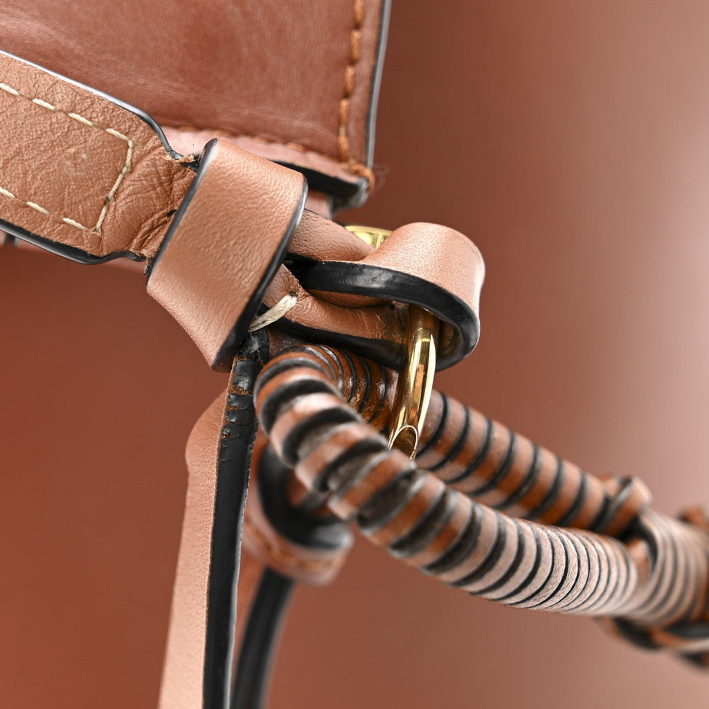 Calfskin Gate Bucket Bag Brown