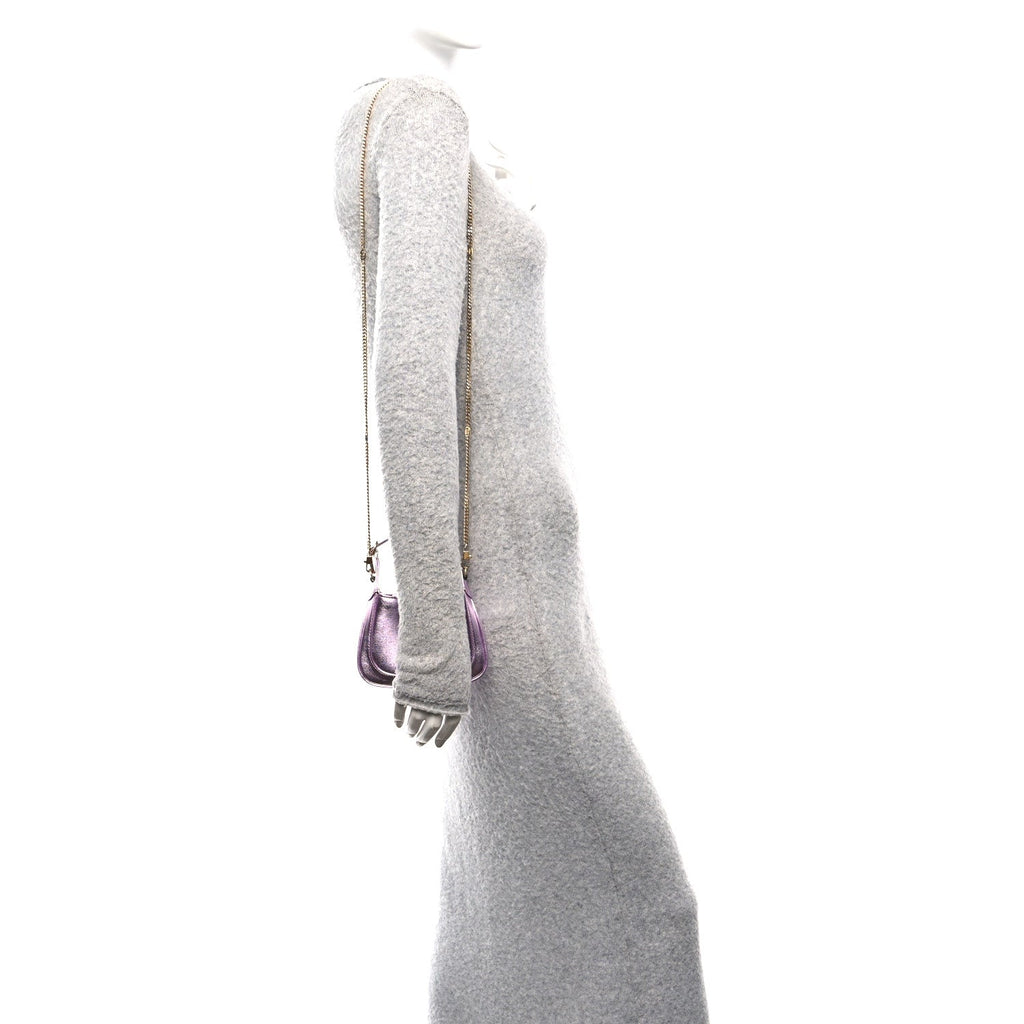 Laminated Nappa Nano Jackie 1961 Hobo Metallic Pink