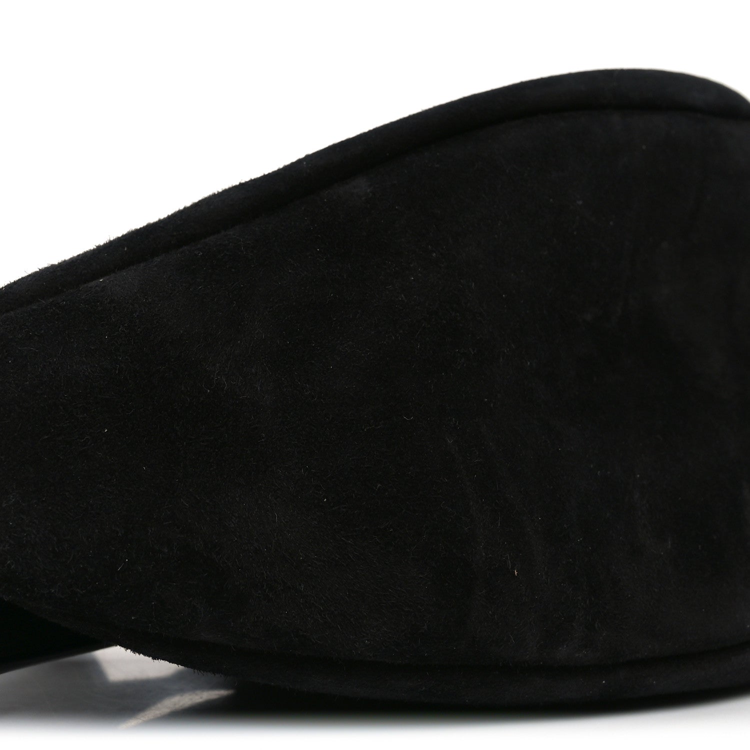Suede Small Slouchy Banana Bag Black