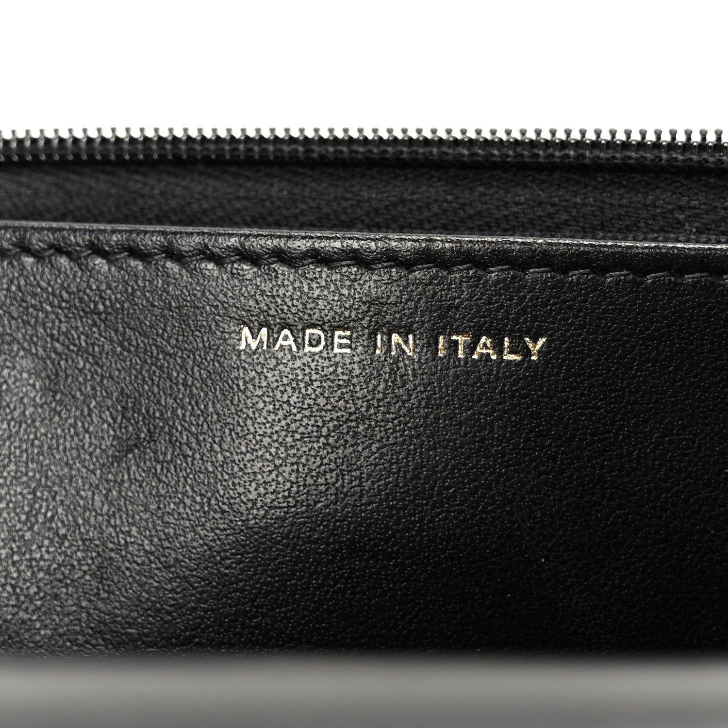 Shiny Lambskin Quilted CC Pearl Wallet on Chain WOC Black