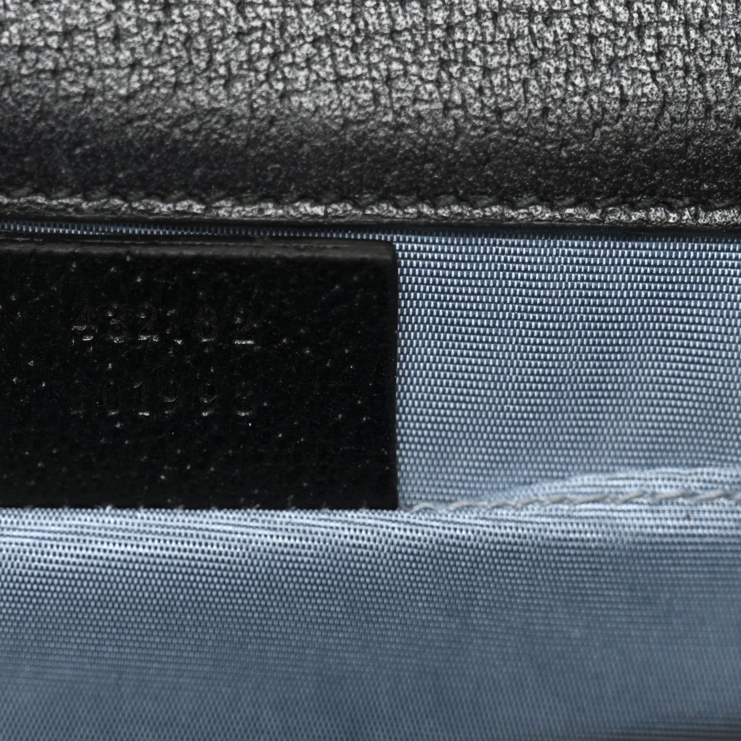 Grained Calfskin Bee Star Small Padlock Shoulder Bag Black