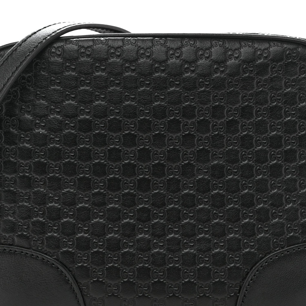 Microguccissima Mini Bree Messenger Bag Black