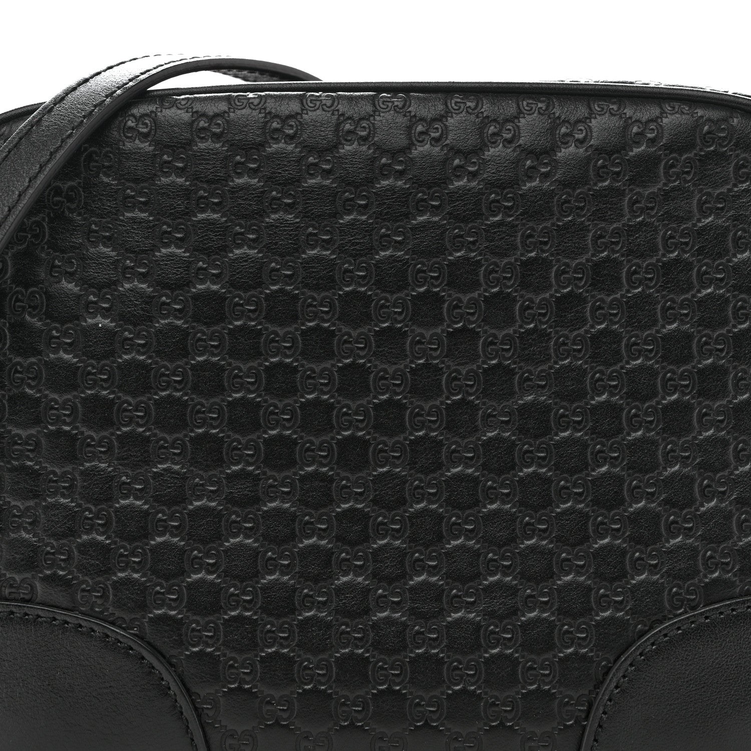 Microguccissima Mini Bree Messenger Bag Black