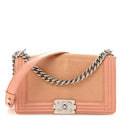 Galuchat Stingray Medium Boy Flap Pink