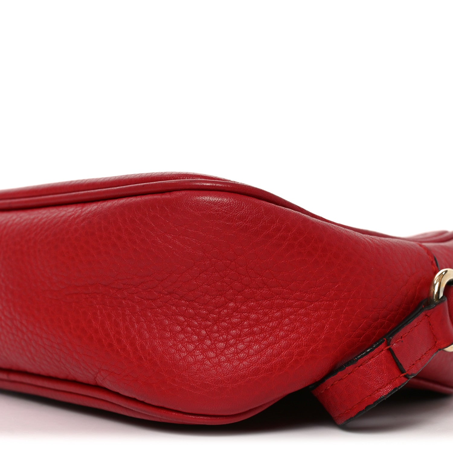 Pebbled Calfskin Small Soho Disco Bag Tabasco Red