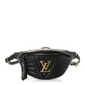 Calfskin Quilted New Wave Bumbag Black