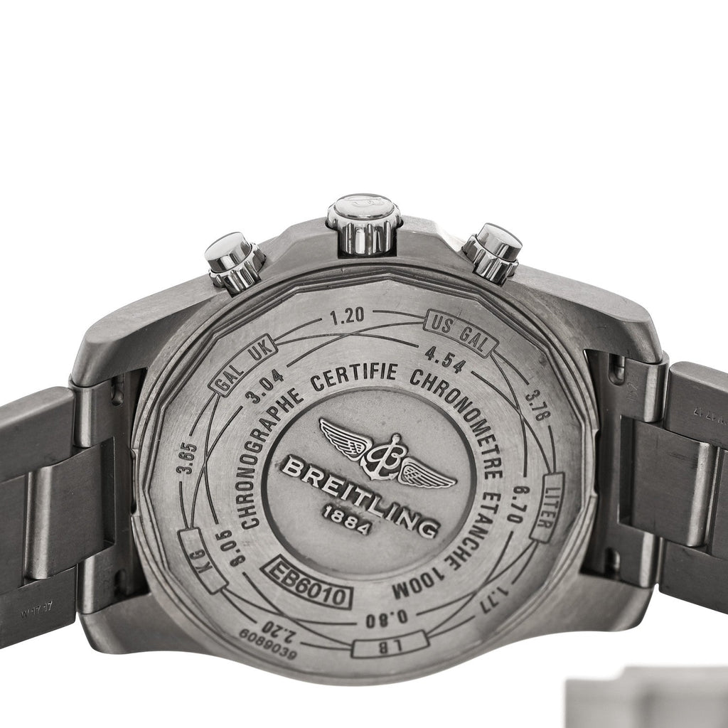 Titanium 43mm Chronospace Evo B60 Chronograph Quartz Watch Black EB6010