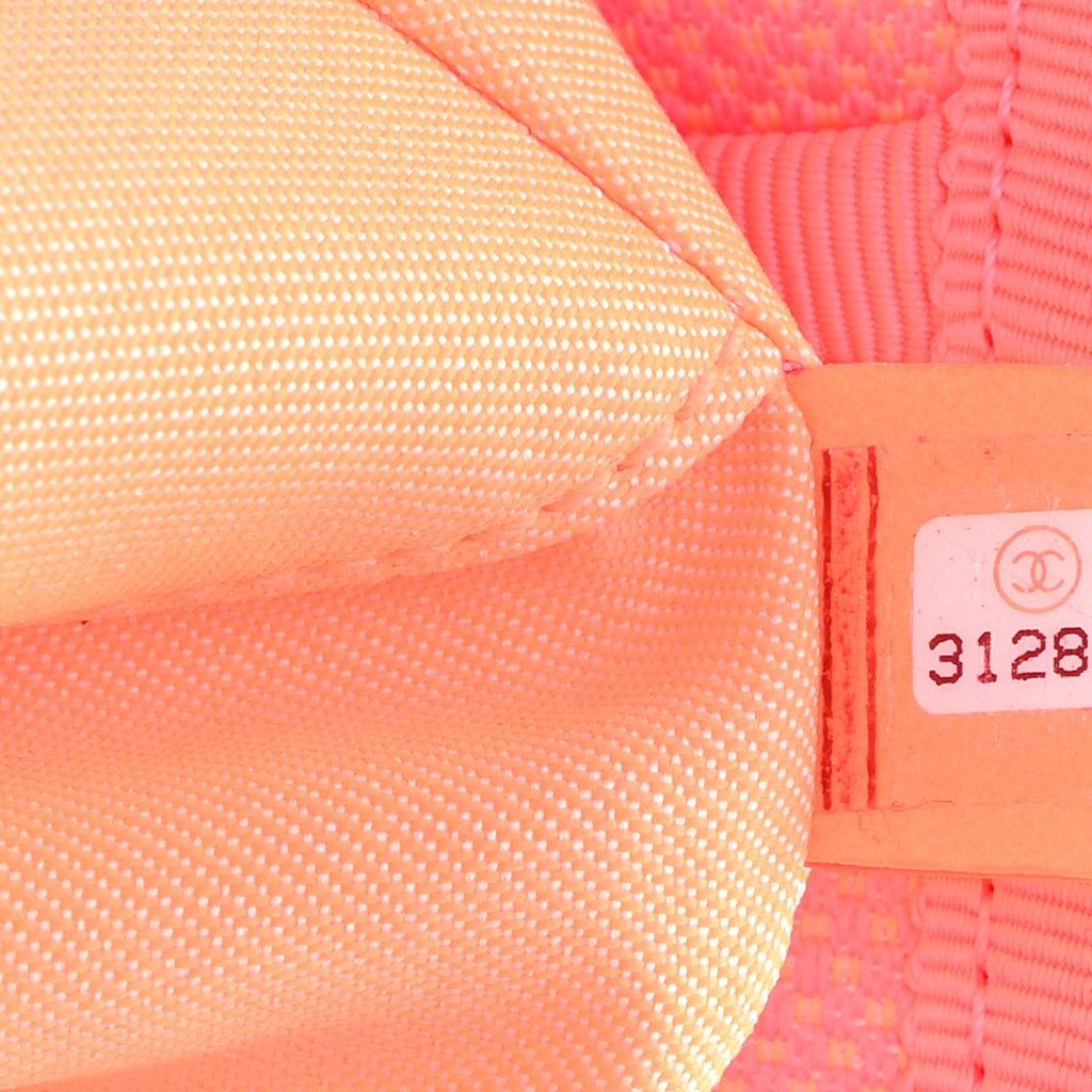 Canvas Mini Deauville Tote Pink Orange