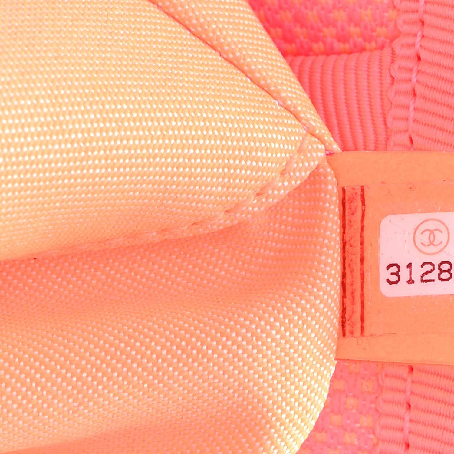 Canvas Mini Deauville Tote Pink Orange