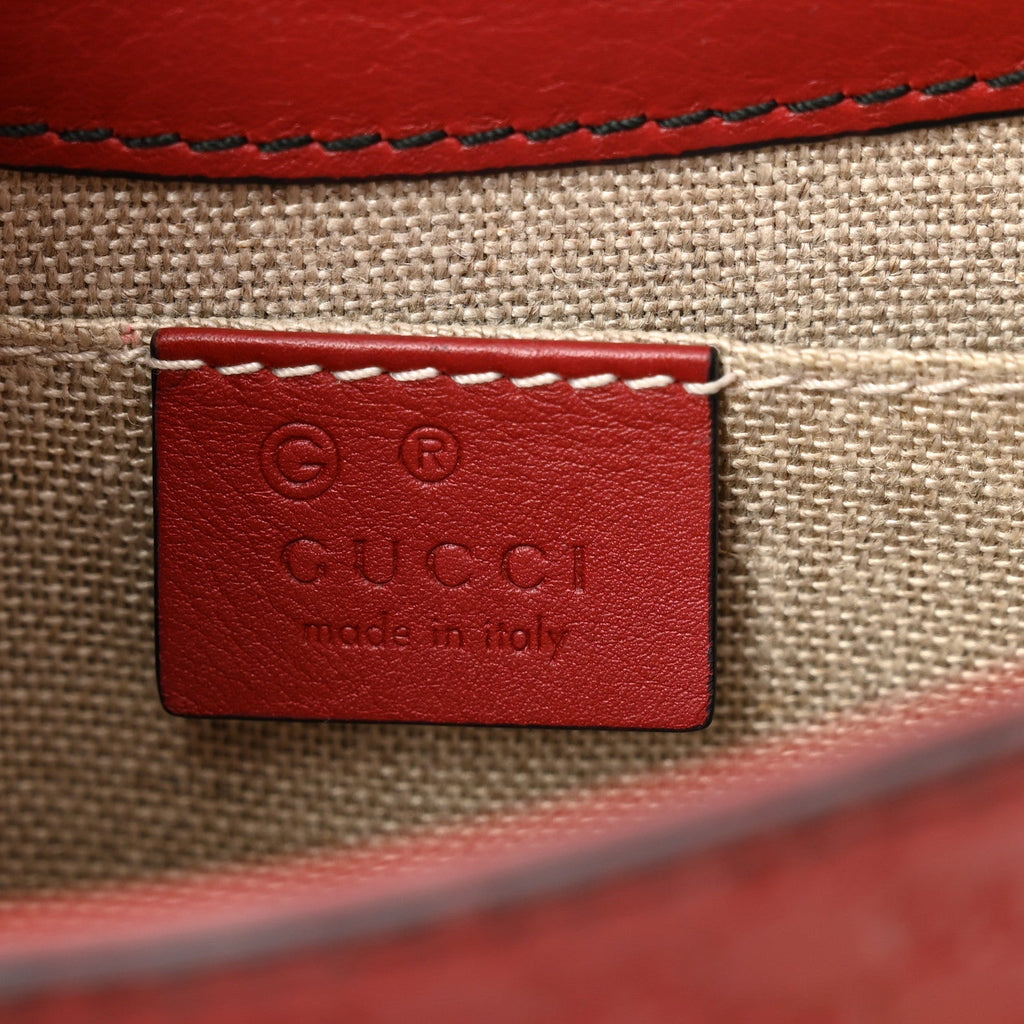 Soft Microguccissima Mini Emily Chain Shoulder Bag Rosso