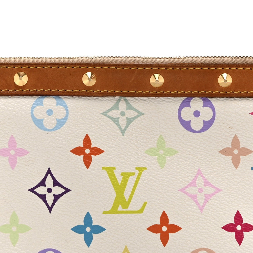 Monogram Multicolor Pochette Accessories White