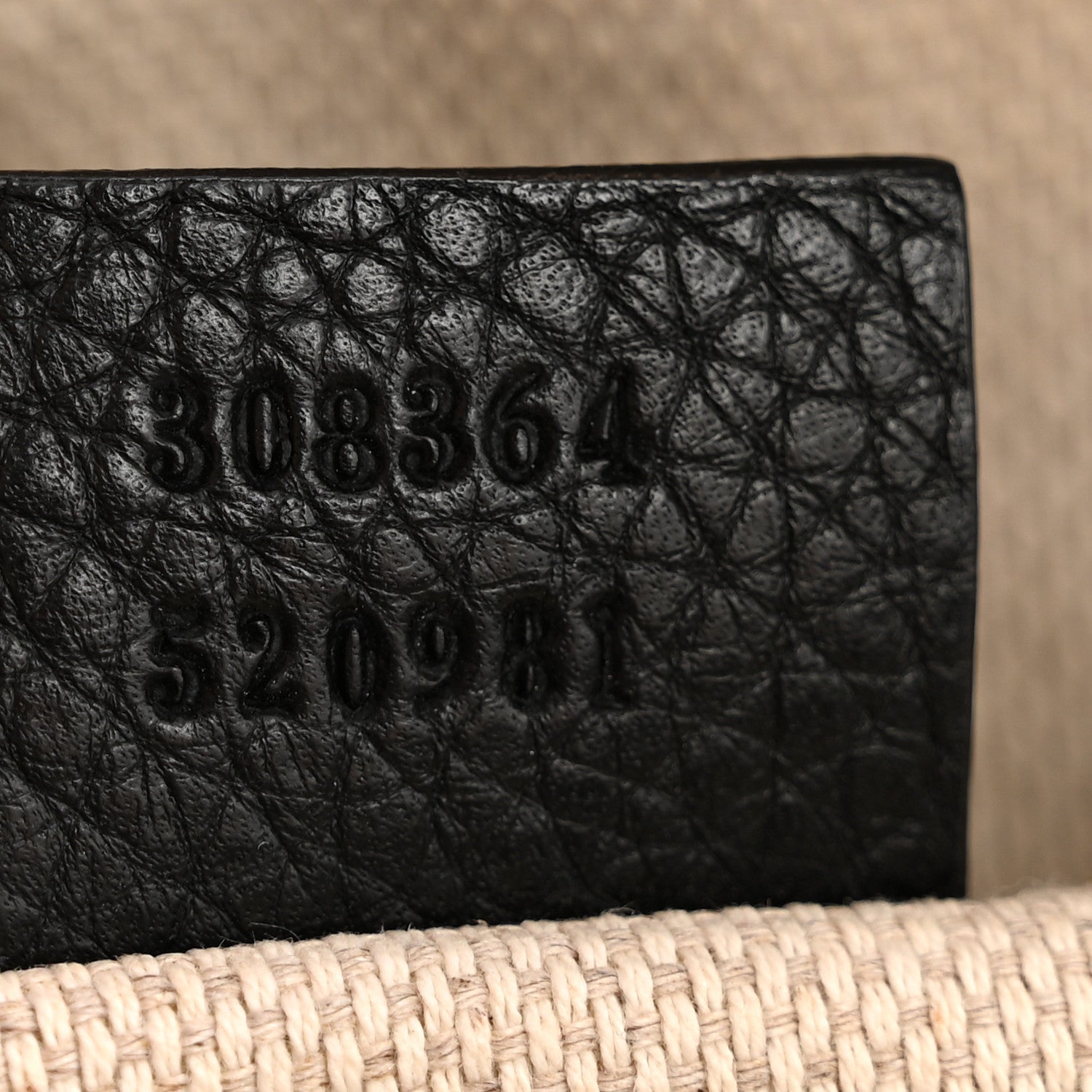 Pebbled Calfskin Small Soho Disco Bag Black