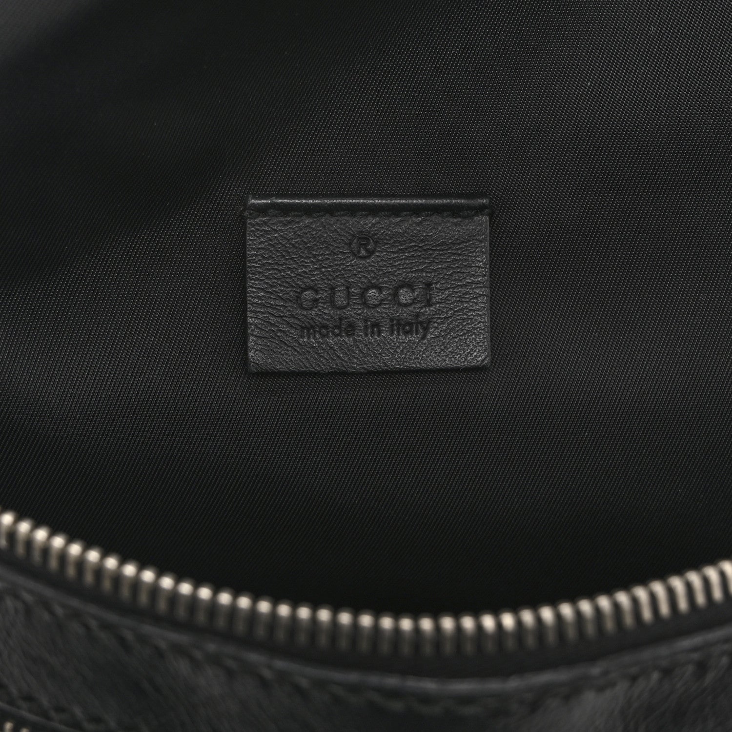 Guccissima Web Belt Bag Black