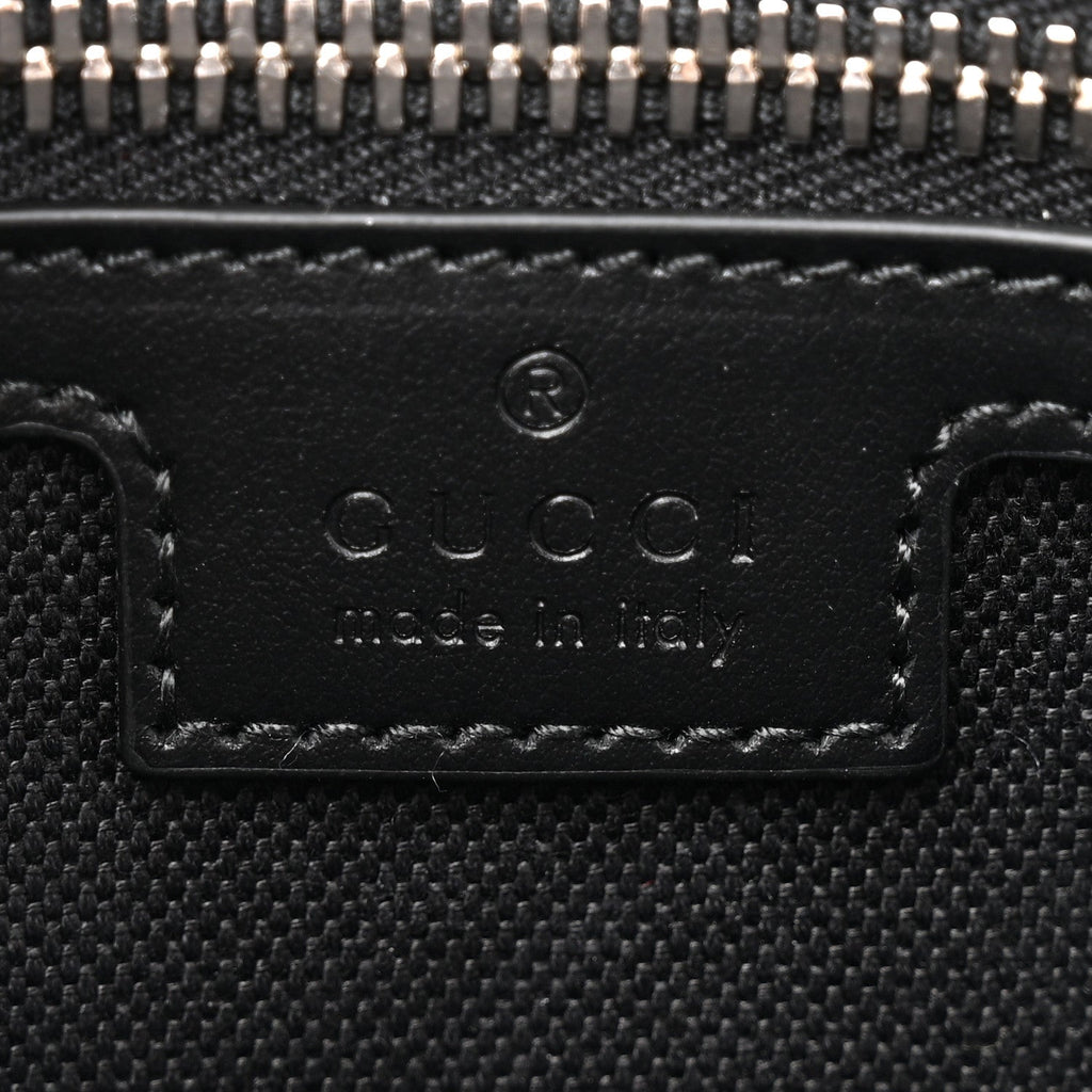 Soft GG Supreme Monogram Web Belt Bag Black Grey