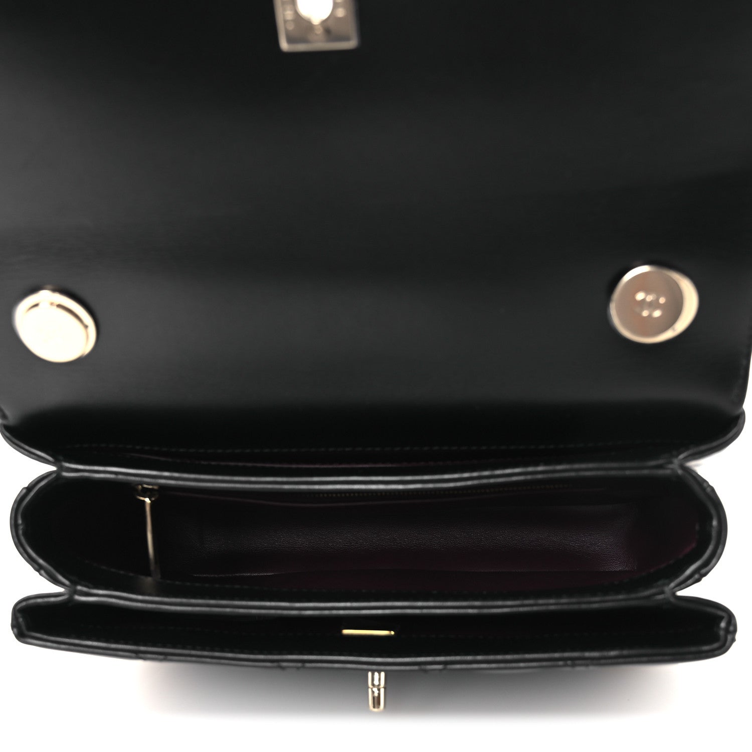 Lambskin Quilted Small Trendy CC Dual Handle Flap Bag Black