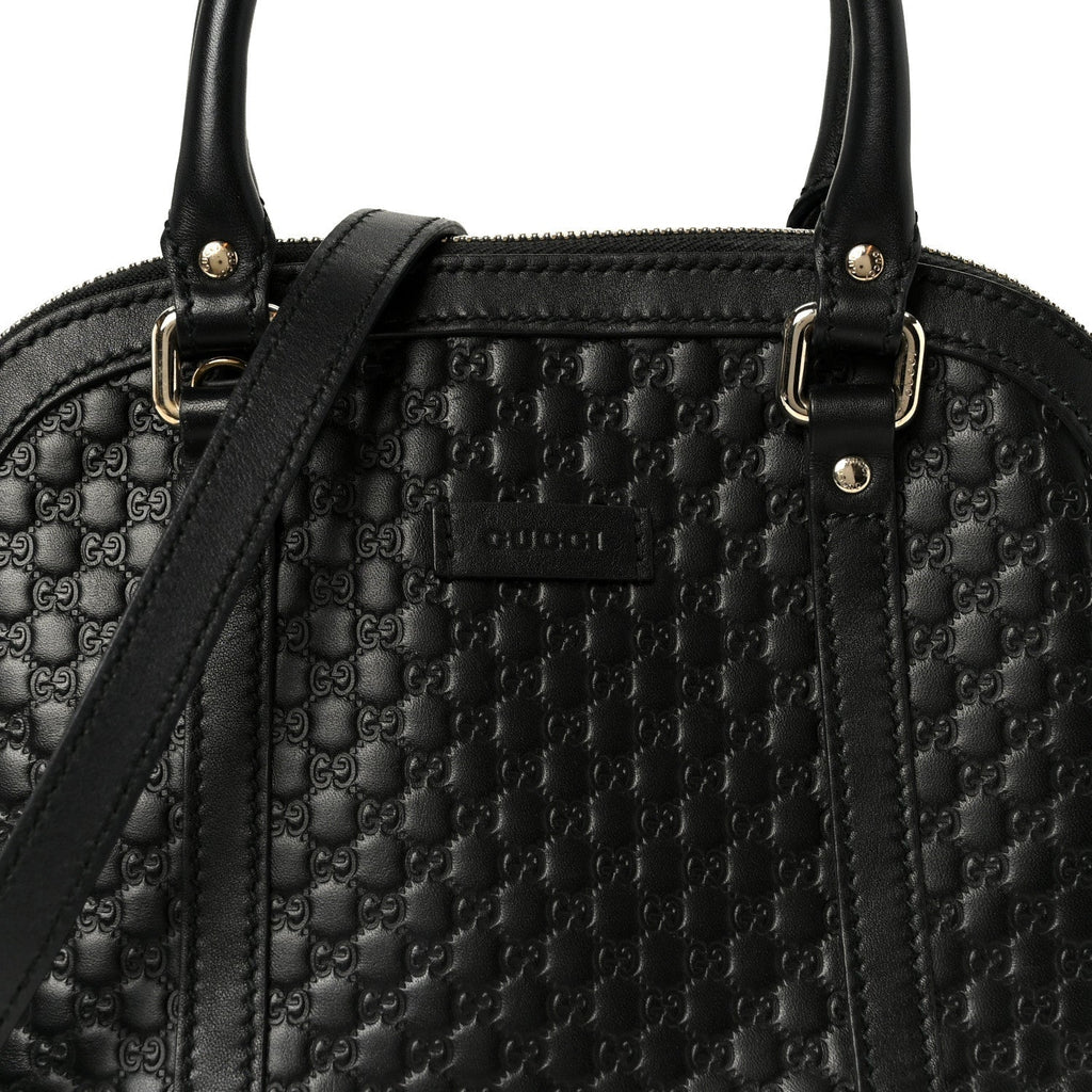 Microguccissima Mini Dome Bag Black