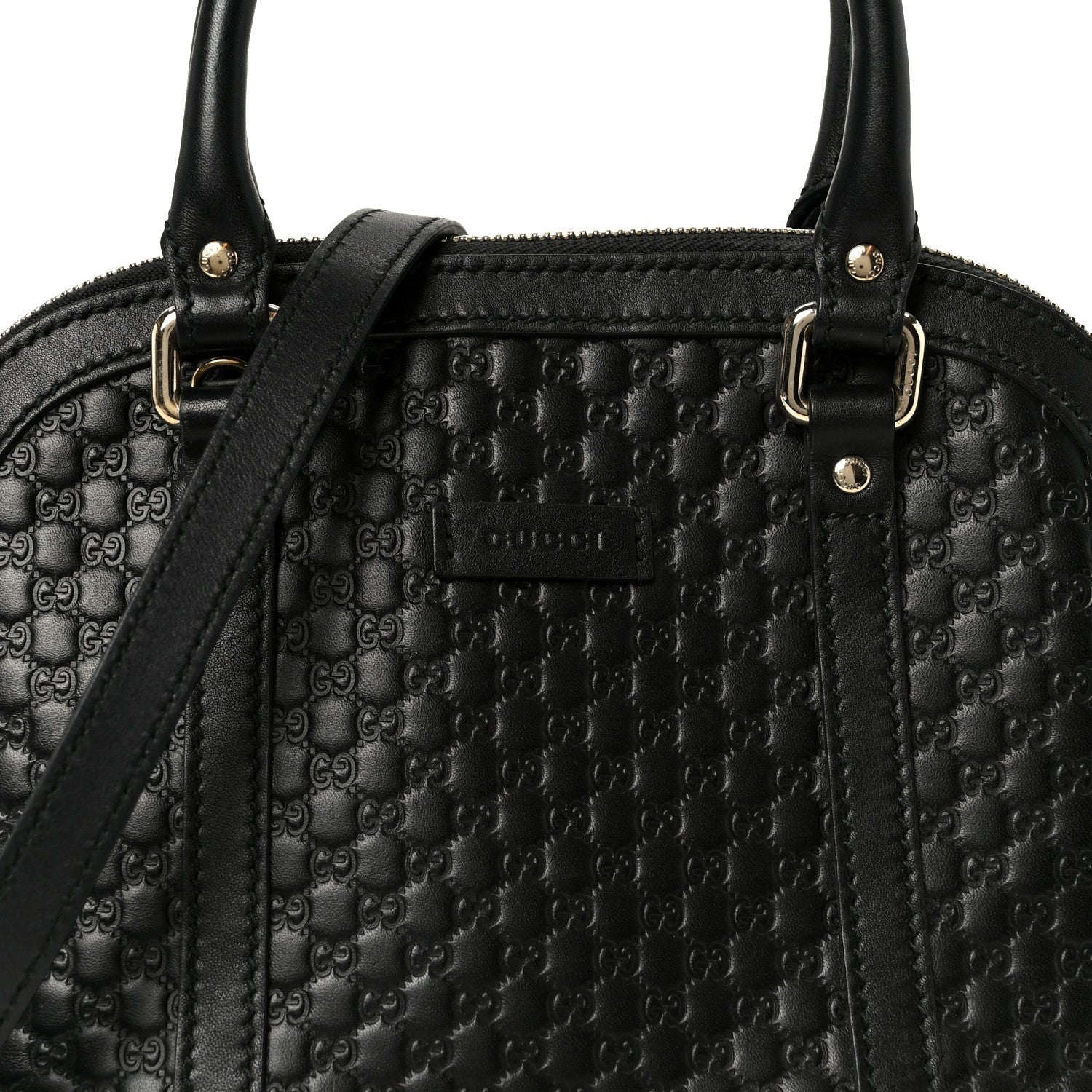 Microguccissima Mini Dome Bag Black
