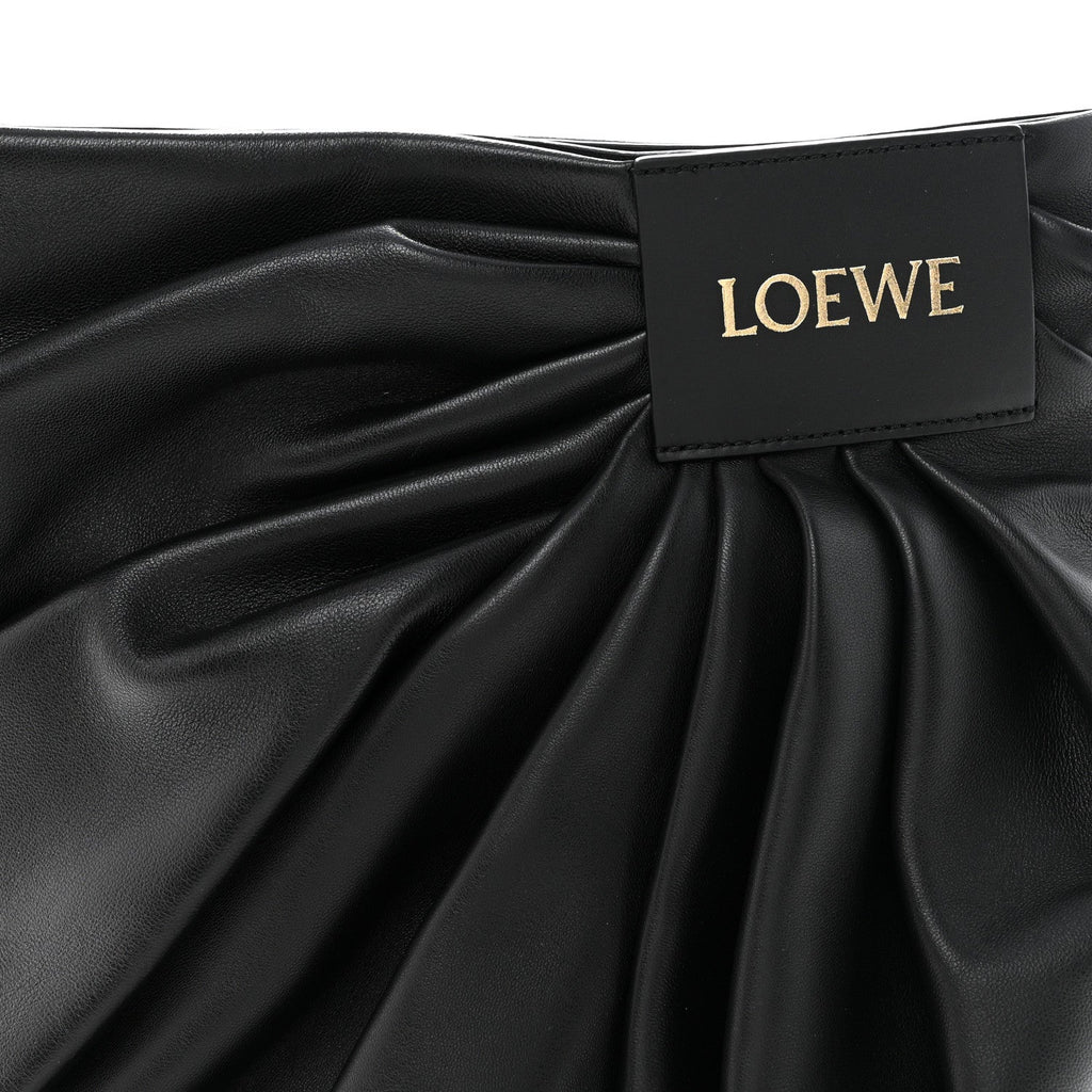 Mellow Nappa Draped Tote Black