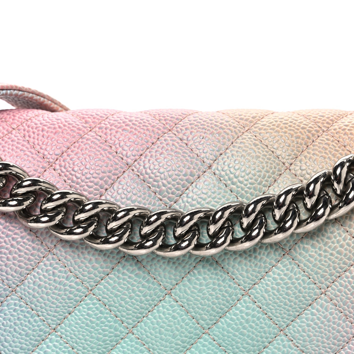 Caviar Quilted Medium Cuba Rainbow Boy Flap Multicolor