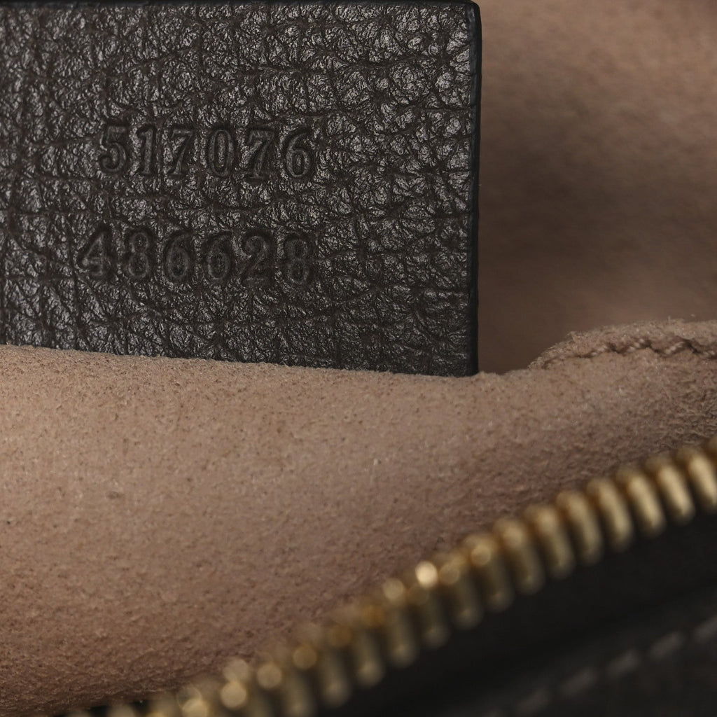 GG Supreme Monogram Web Small Ophidia Belt Bag 75 30 Dark Brown