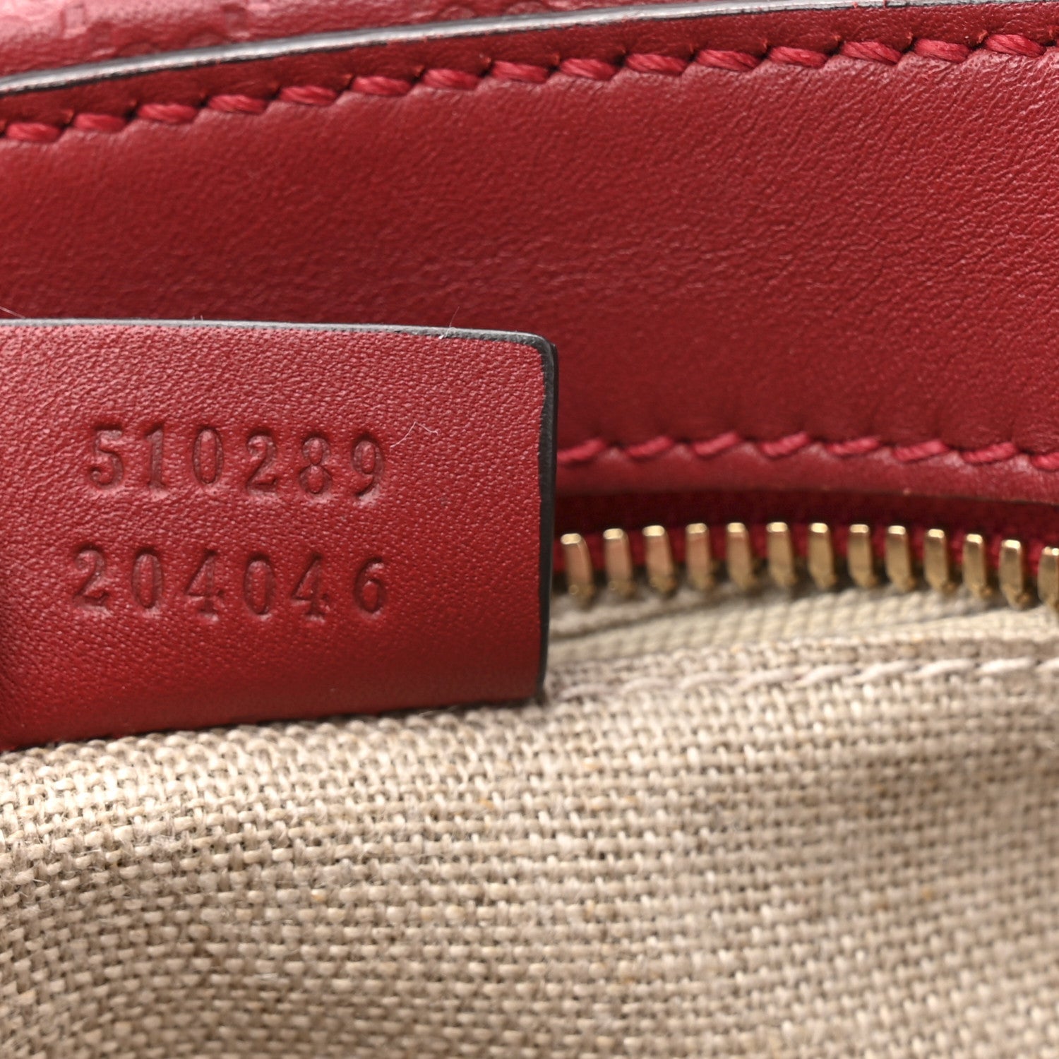 Soft Microguccissima Small Crossbody Bag Rosso