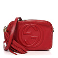 Pebbled Calfskin Small Soho Disco Bag Tabasco Red