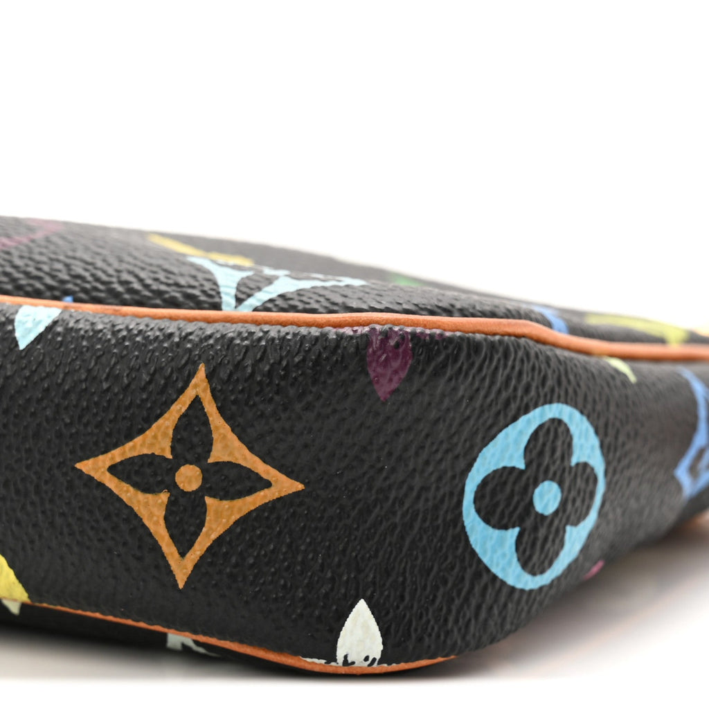 Monogram Multicolor Pochette Accessories Black