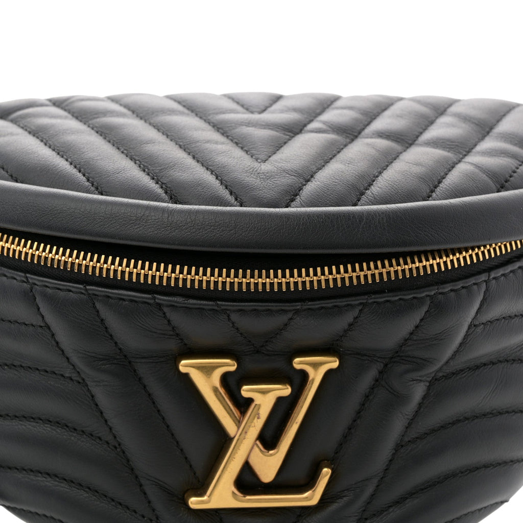 Calfskin Quilted New Wave Bumbag Black
