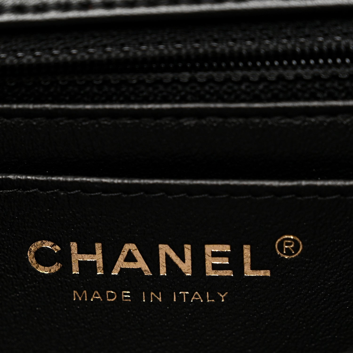 Lambskin Quilted Mini Rectangular Flap Black