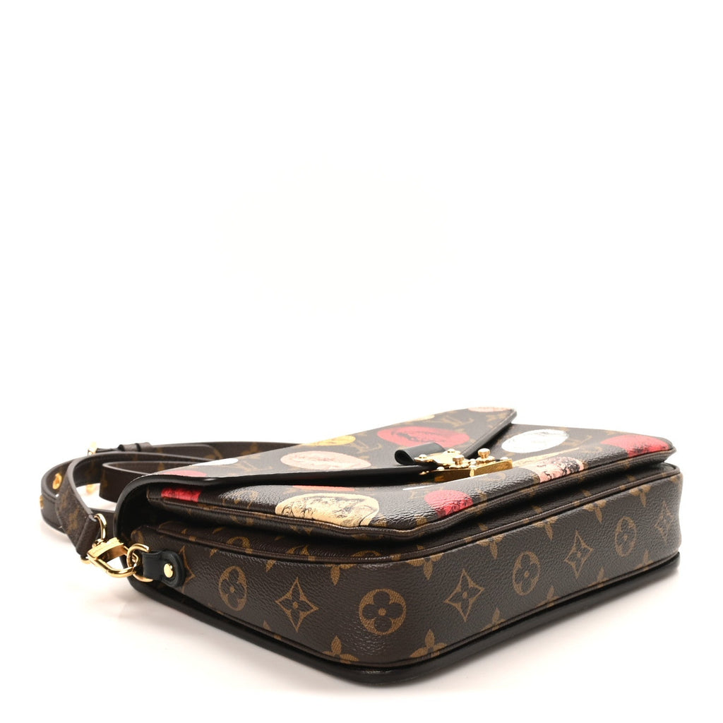 X FORNASETTI Monogram Cameo Pochette Metis