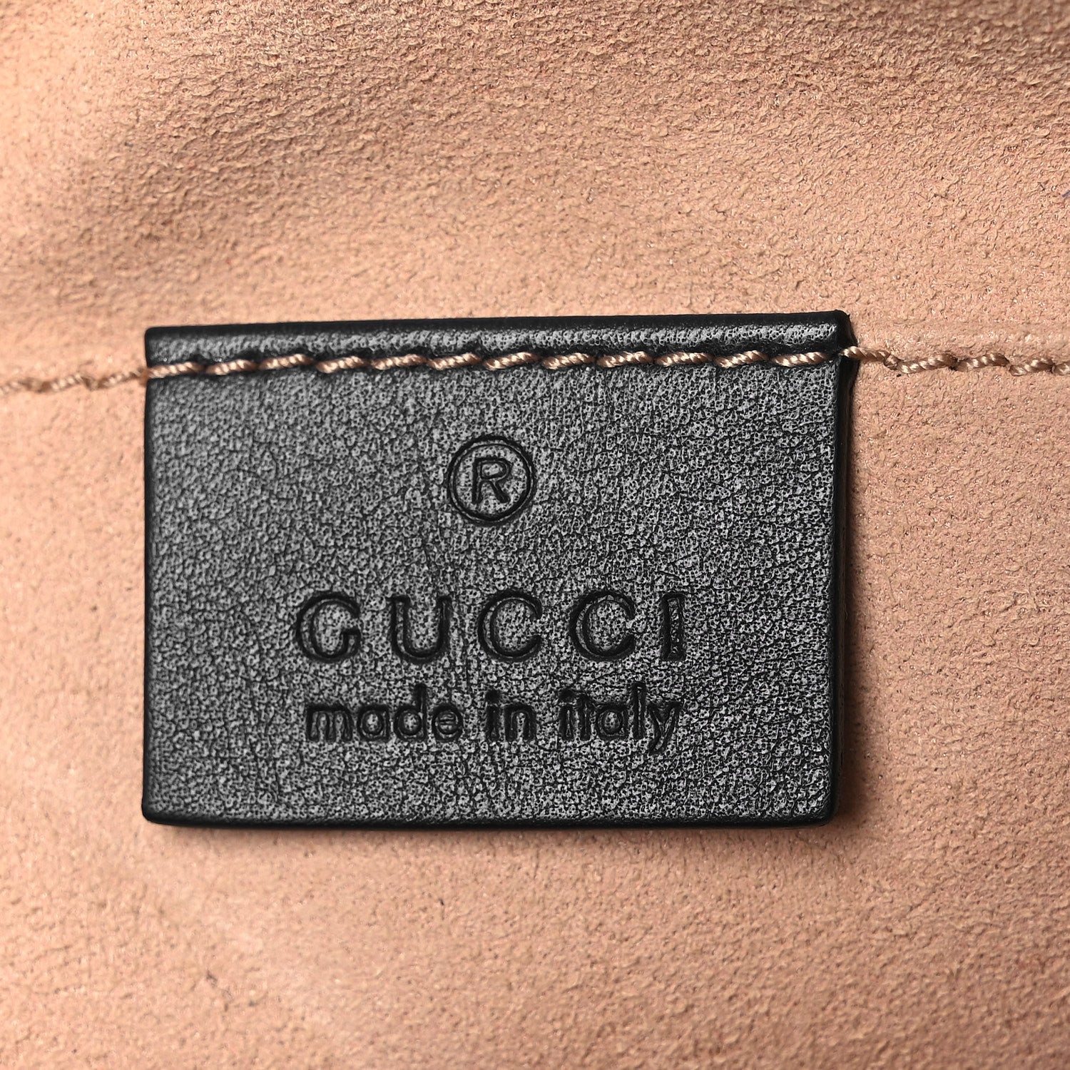 Calfskin Matelasse GucciGhost Small GG Marmont Chain Shoulder Bag  Black Hibiscus Red