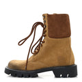 Suede Mens Sierra Combat Boots 40 Tobacco Brown