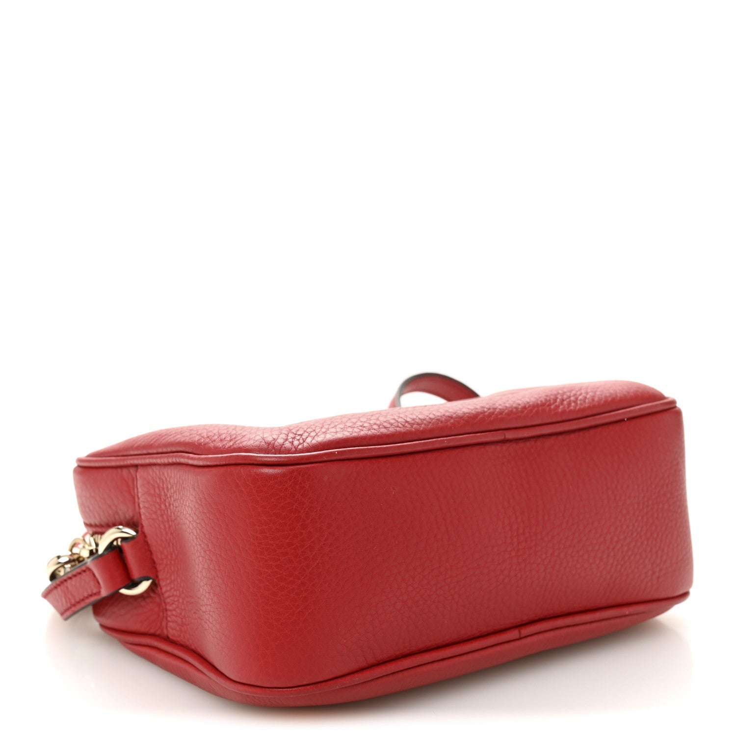 Pebbled Calfskin Small Soho Disco Bag Tabasco Red