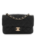 Caviar Quilted Mini Rectangular Flap Black